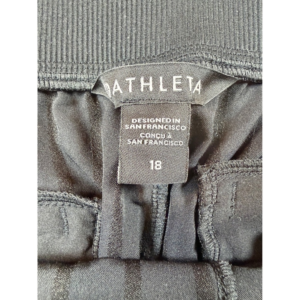 Athleta Brooklyn Textured City Stripe Ankle Pant Sz 18 Active Travel Trousers - Picture 4 of 7